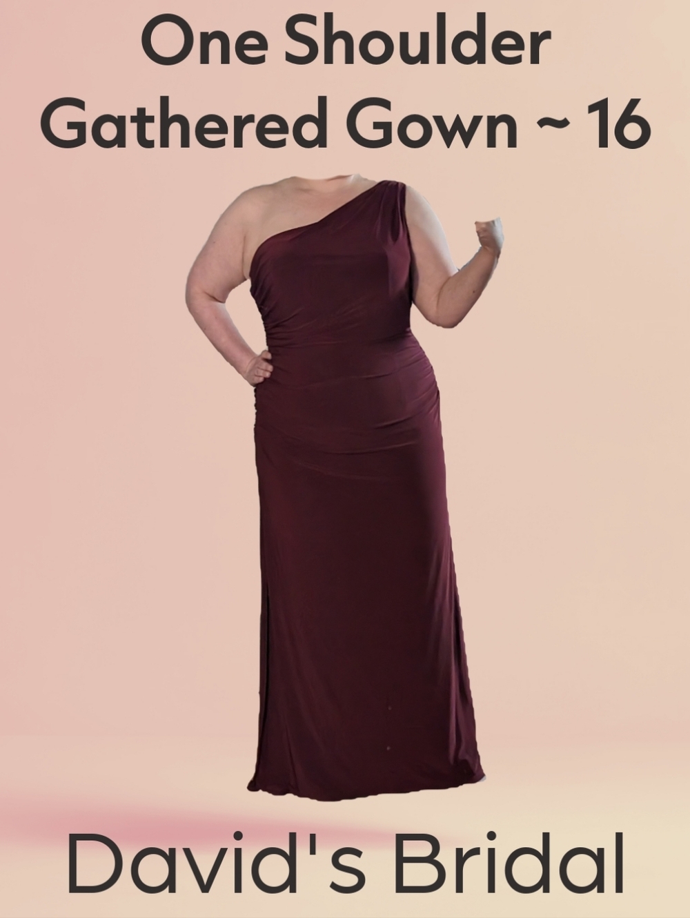 One-Shoulder Draped Formal Dress